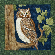 Great Horned Owl Quilt Block