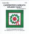Carpenter's Wreath Holiday Paper Piecing Quilt Front Cover