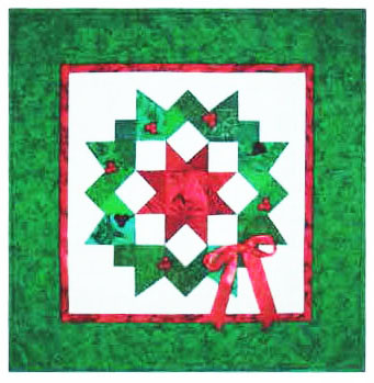 Carpenter's Wreath Holiday Paper Piecing Quilt