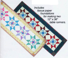 Odd Fellow's Star Paper Piecing Table Runners