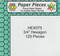 HEX075 - 3/4" English Paper Piecing Hexagons