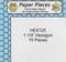 HEX125 - 1 1/4" English Paper Piecing Hexagons