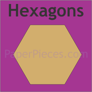 English Paper Piecing Hexagons