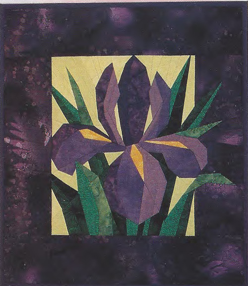 Dutch Iris Paper Piecing Pattern Quilt Block