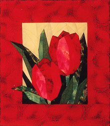 Tulips Paper Piecing Pattern Quilt Block