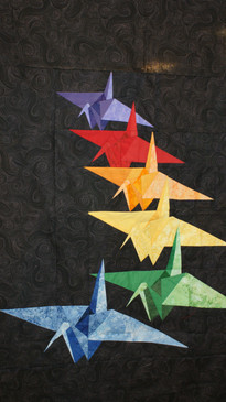 Paper Cranes Paper Piecing Quilt
