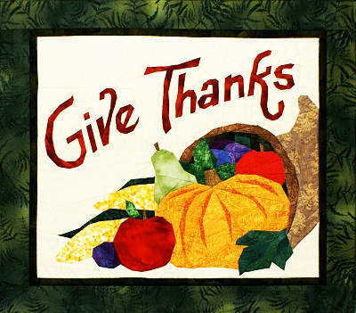 Give Thanks Picture Piecing Quilt Block