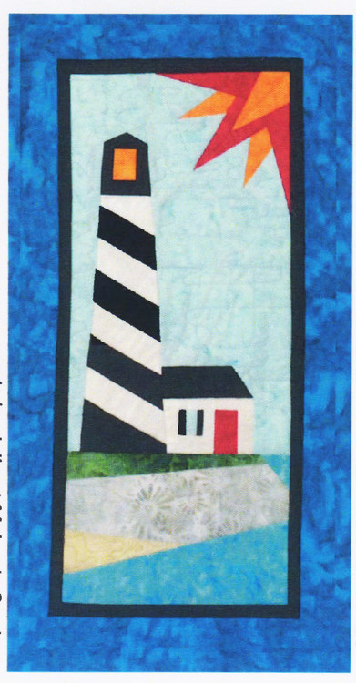 Coastal Lighthouse Paper Piecing Quilt