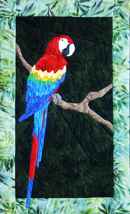 Parrot Picture Paper Piecing Quilt