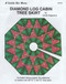 Diamond Log Cabin Tree Skirt Paper Piecing Quilt Front Cover
