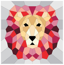 The Lion - English Paper Piecing Pattern Quilt