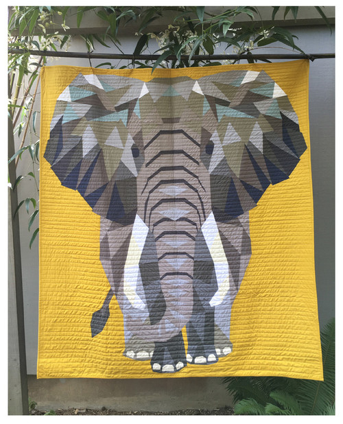 The Elephant Abstractions Quilt Foundation Paper Piecing Pattern Quilt