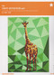 The Giraffe Abstractions Quilt Paper Piecing Pattern Front Cover