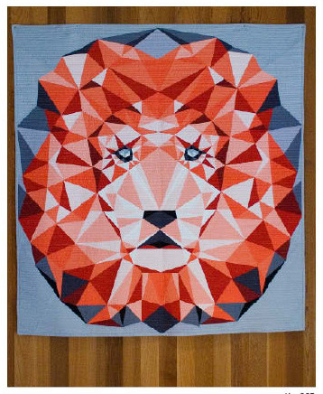The Jungle Abstractions Quilt: The Lion Foundation Paper Piecing Quilt