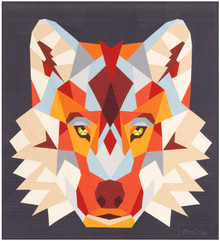 The Wolf Abstractions Foundation Paper Piecing Quilt