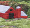 Red Barn Picture Piecing Quilt Pattern Close Up