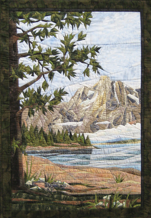 Teton Mountains Picture Piecing Quilt Block
