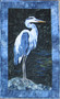 Blue Heron Picture Piecing Quilt