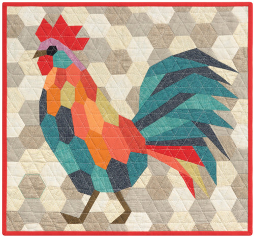 The Rooster English Paper Piecing Quilt