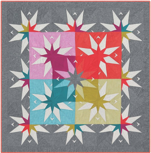 The Country Star Barn Foundation Paper Piecing Quilt
