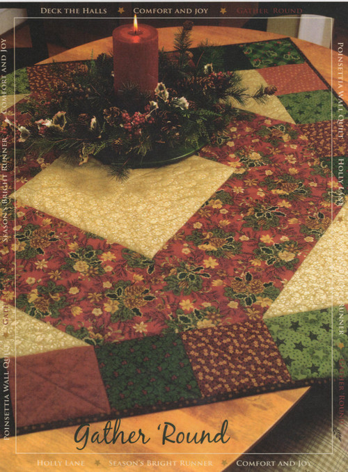 Thimbleberries Gather 'Round Tablecloth Strip Pieced Quilt