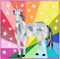 The Unicorn and Horse Abstractions - Foundation Paper Piecing Quilt - Unicorn Option