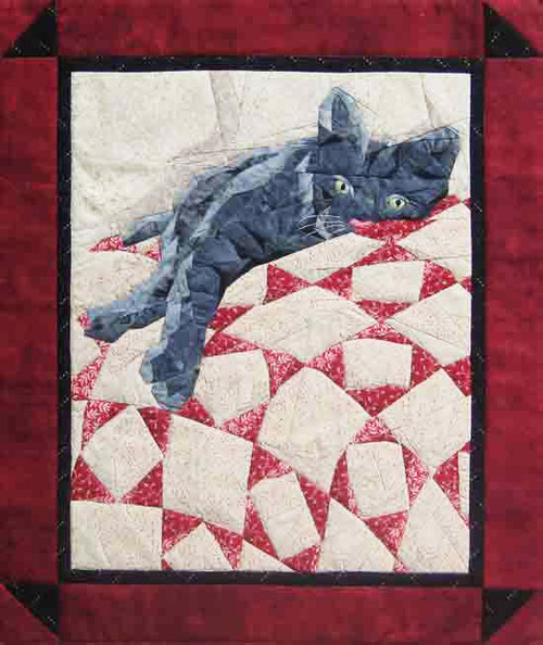 Cat Nap - NEW Foundation Paper Piecing Method - (Picture Piecing) - Quilt
