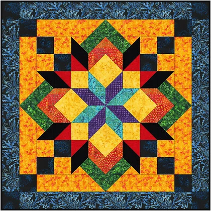 Indian Summer Foundation Paper Piecing Quilt