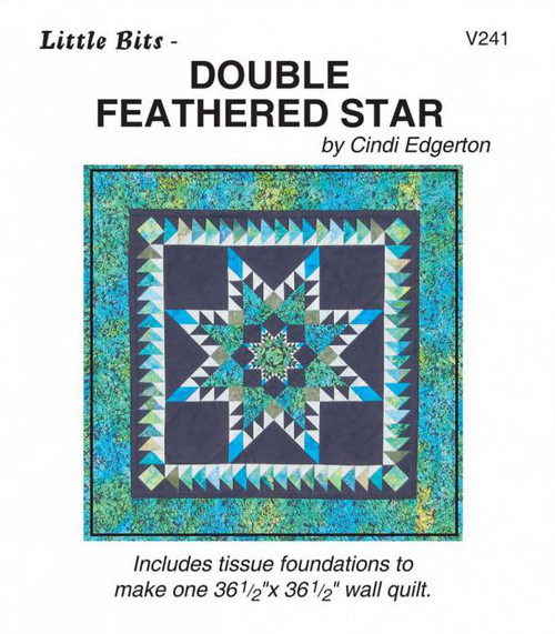 Doubled Feathered Star Paper Piecing Front Cover