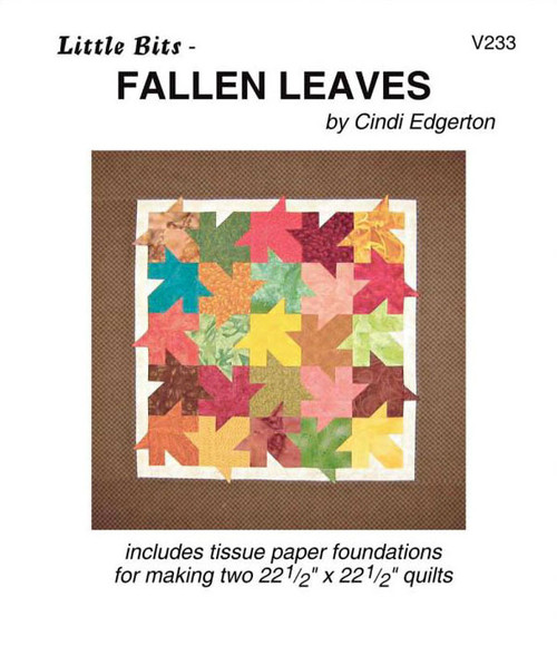 Fallen Leaves Paper Piecing Front Cover