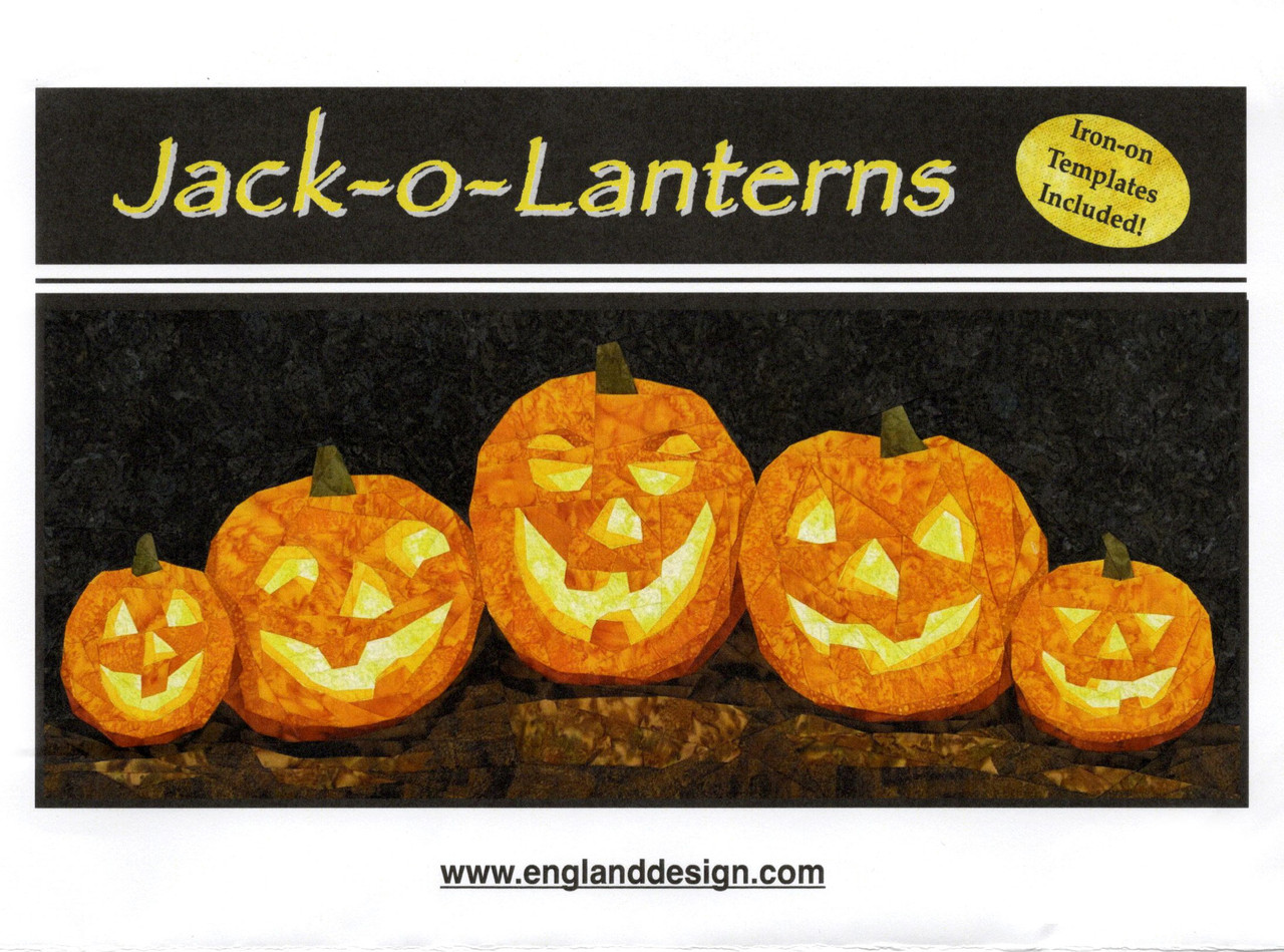 Jack-O-Lanterns - New Picture Piecing Pattern - 13 1/2" x 35 1/2" Quilt  Block - PaperPiecedQuilting.com