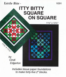 Itty Bitty Square on Square Paper Piecing Quilt Front Cover