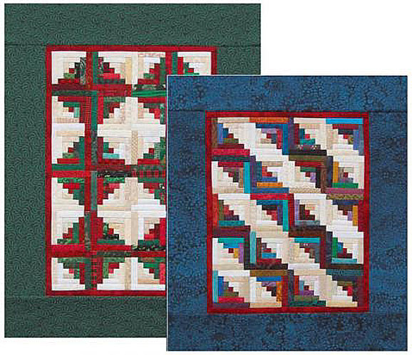 Square on Square - Foundation Paper Piecing Pattern - 2 Quilt Designs 22 x  22 