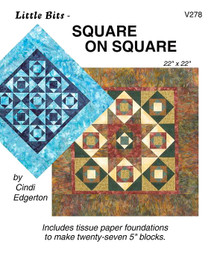 Square on Square Paper Piecing Quilt Front Cover