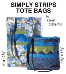 Simply Strips Tote Bags Paper Piecing Pattern