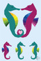 Ocean Ponies Foundation Paper Pieced Quilt Pattern Variation