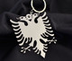 Albania Eagle Custom Stainless Steel Keychain Key Chain