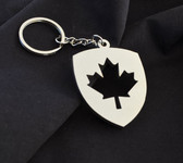 Canada Maple Leaf Custom Stainless Steel Keychain