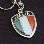Italy Italia Crest Key Chain