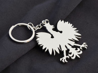 Polish Eagle Custom Stainless Steel Keychain