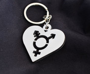 Transgender Pride Custom Stainless Steel Keychain Key Chain