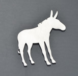 Donkey Stainless Metal Car Truck Motorcycle Badge Emblem  (select size)