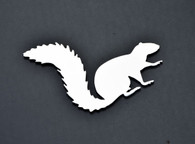 Squirrel Chipmunk Stainless Metal Car Truck Motorcycle Badge Emblem  (select size)