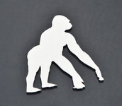 Gorilla Stainless Metal Car Truck Motorcycle Badge Emblem (select size)