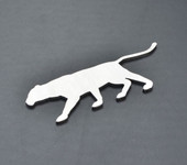 Panther Stainless Metal Car Truck Motorcycle Badge Emblem (select size)