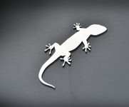 Gecko Stainless Metal Car Truck Motorcycle Badge Emblem  (select size)