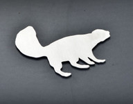 Skunk Badger Stainless Metal Car Truck Motorcycle Badge Emblem (select size)