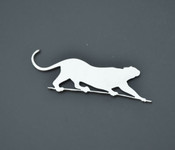 Cougar Jaguar v2 Stainless Metal Car Truck Motorcycle Badge Emblem  (select size)