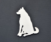 Wolf V2 Stainless Metal Car Truck Motorcycle Badge Emblem  (select size)