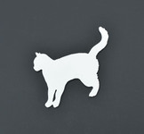 Cat Stainless Metal Car Truck Motorcycle Badge Emblem (select size)